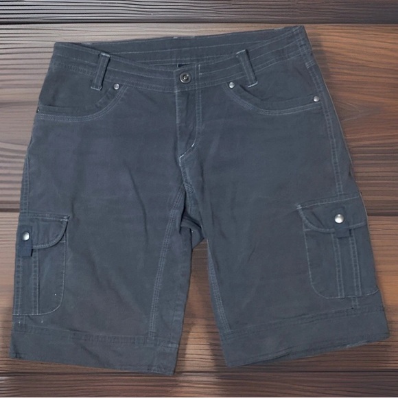 Kuhl Pants - Kuhl Women's Cargo Shorts Size 8 Hiking Trail Outdoor Utility Adventure